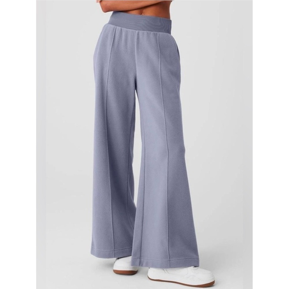 Alo Yoga Polar Fleece Oversized Snowdrift Fog Atheleisure Streetfashion